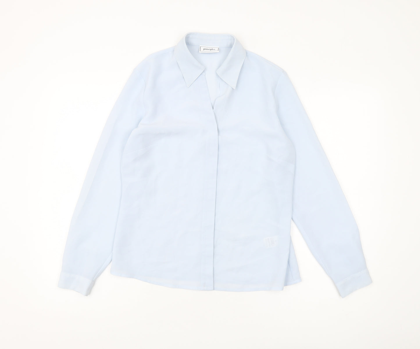 Principles Women's Blue Collared Blouse Size 10