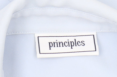 Principles Women's Blue Collared Blouse Size 10