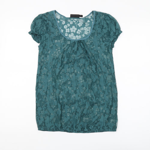 The Limited Women's Green Floral Blouse XS