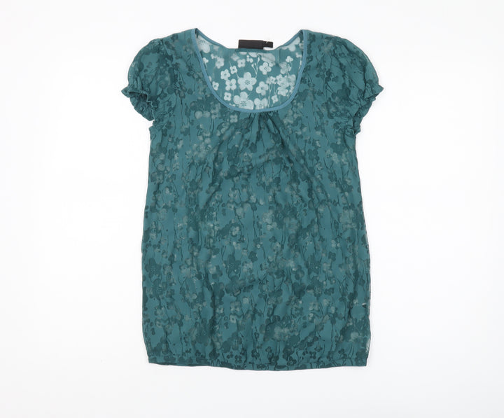 The Limited Women's Green Floral Blouse XS