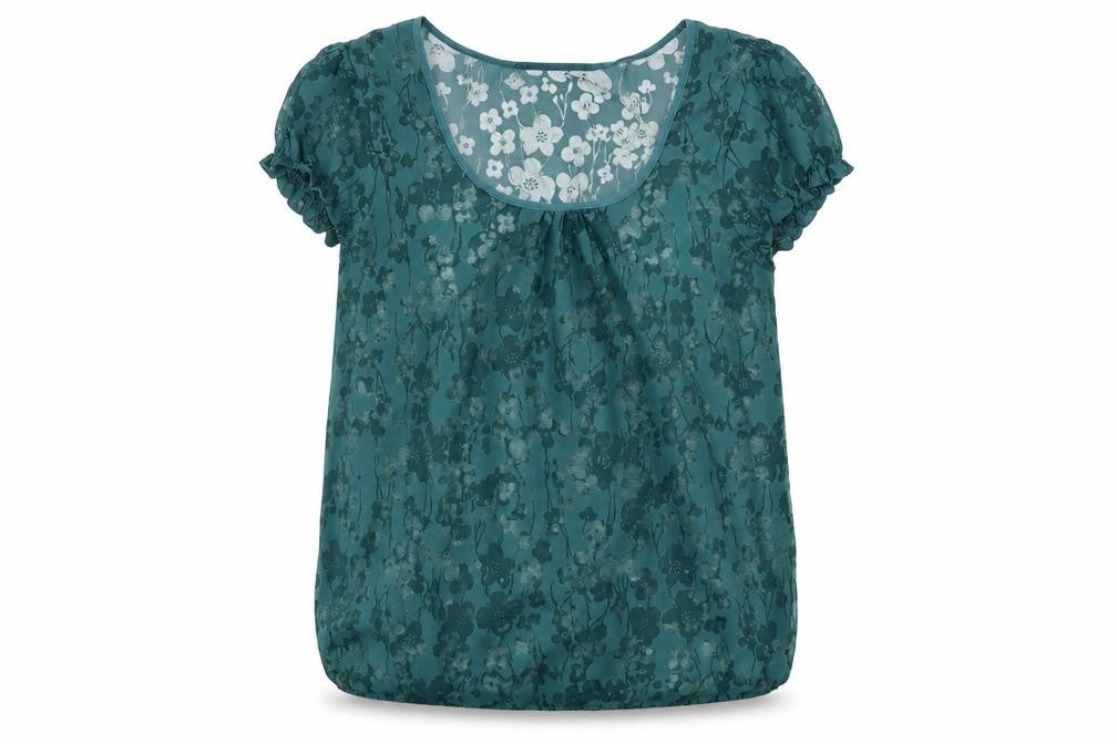 The Limited Women's Green Floral Blouse XS
