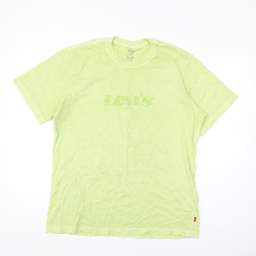 Levi's Men's Green Relaxed Fit Crew Neck T-Shirt M