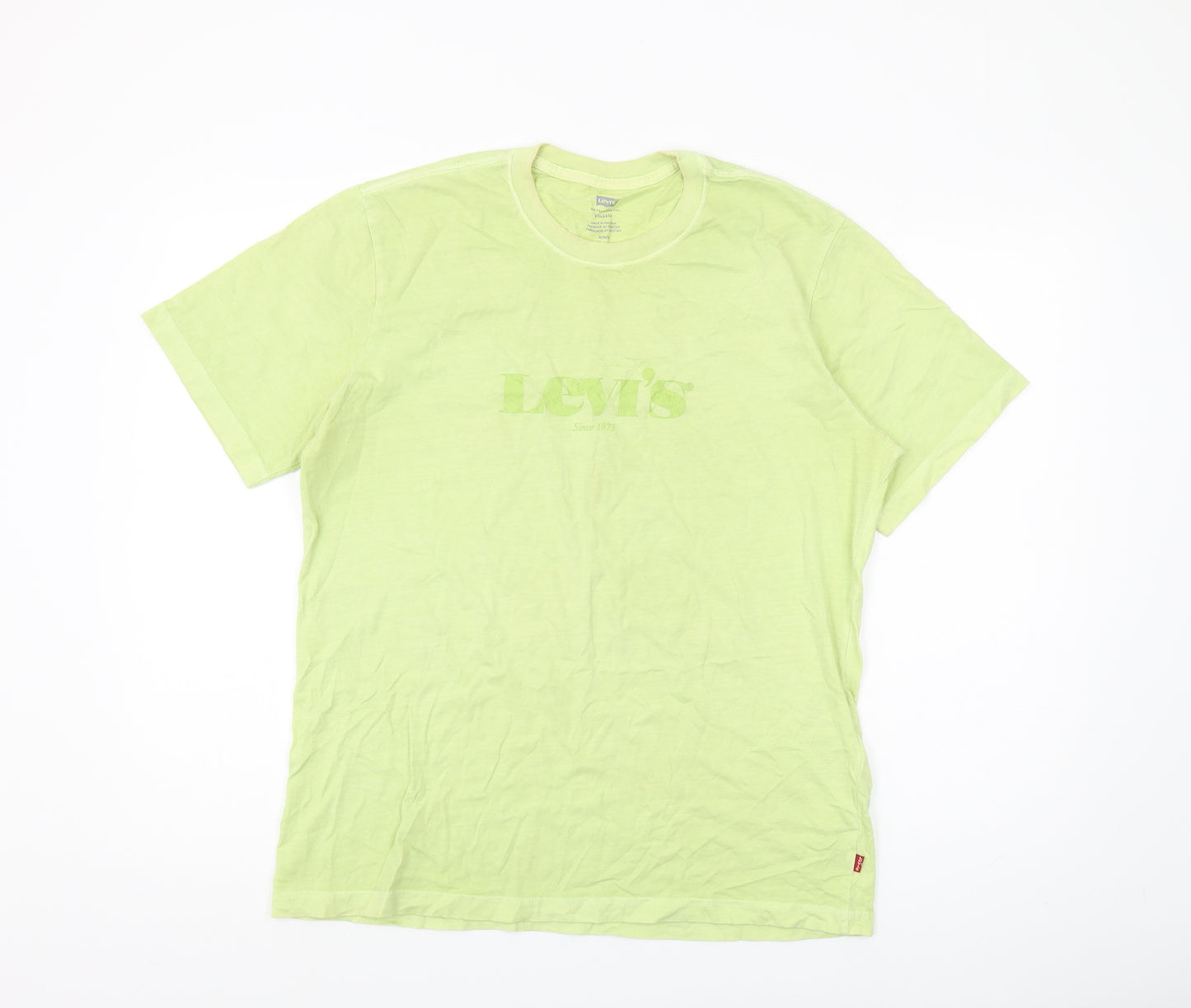 Levi's Men's Green Relaxed Fit Crew Neck T-Shirt M