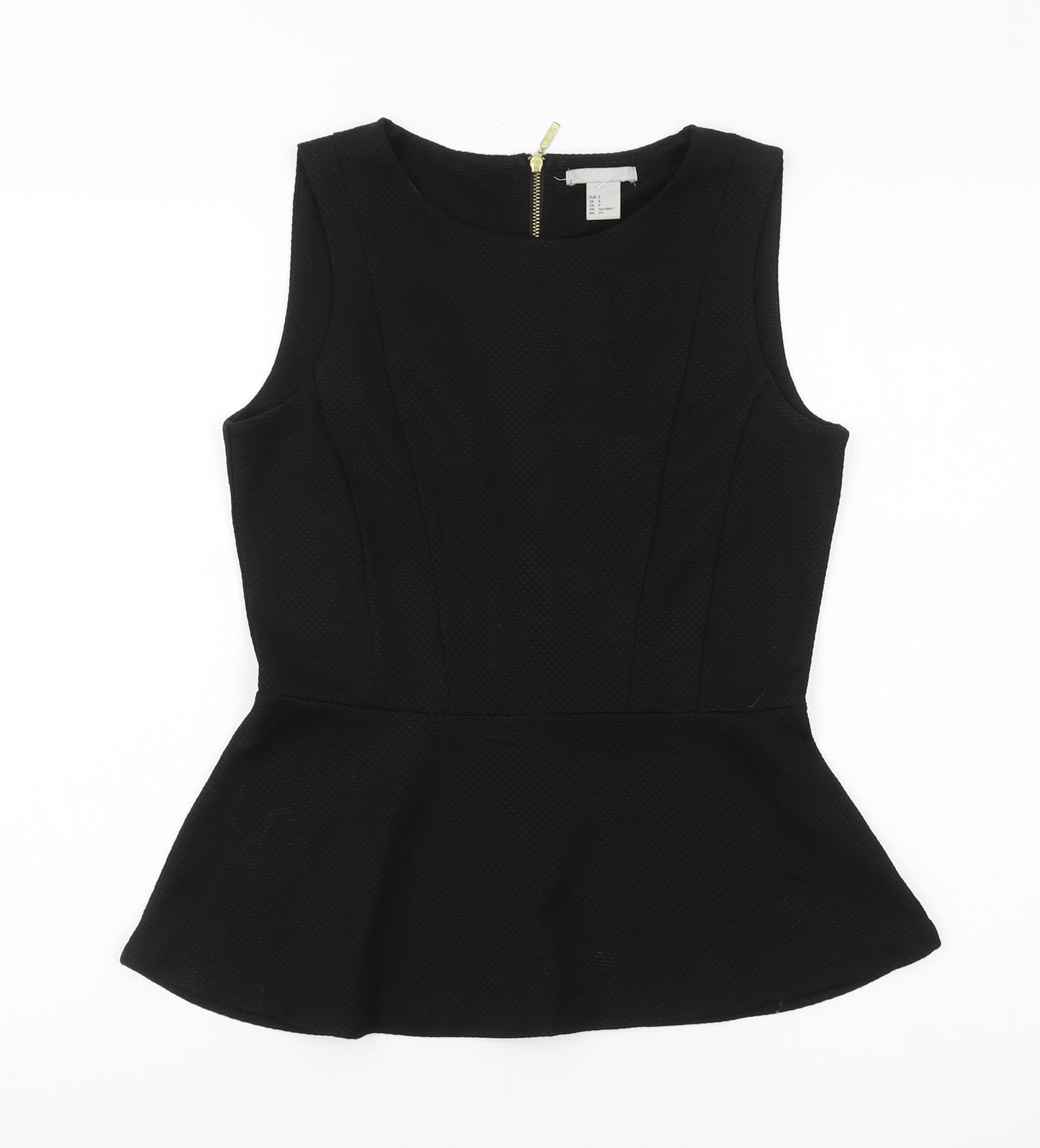 H&M Women's Black Slim Fit Tank Top