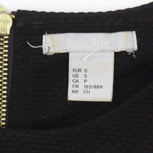 H&M Women's Black Slim Fit Tank Top
