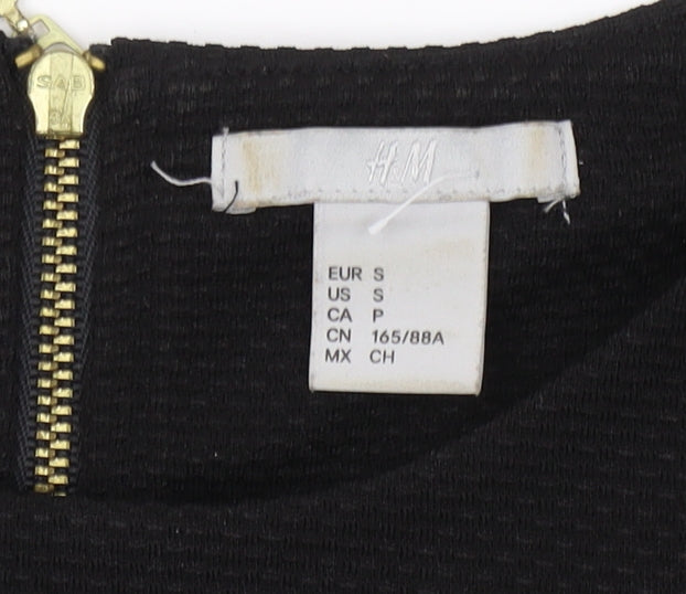 H&M Women's Black Slim Fit Tank Top