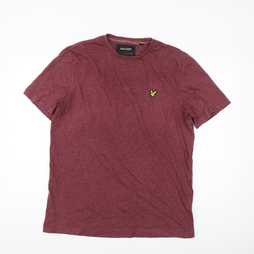 Lyle & Scott Red Men's Large T-Shirt, Short Sleeve