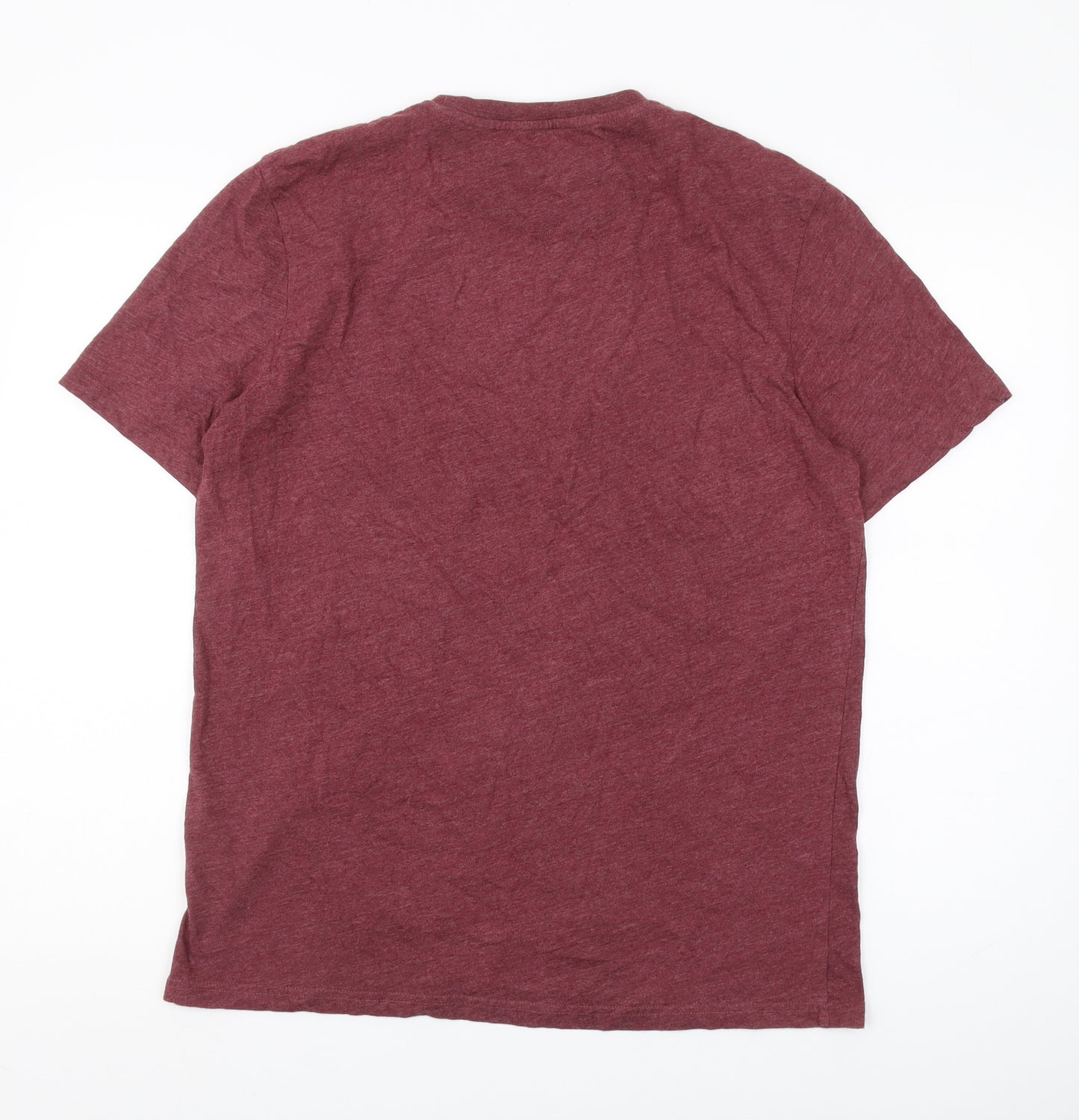 Lyle & Scott Red Men's Large T-Shirt, Short Sleeve