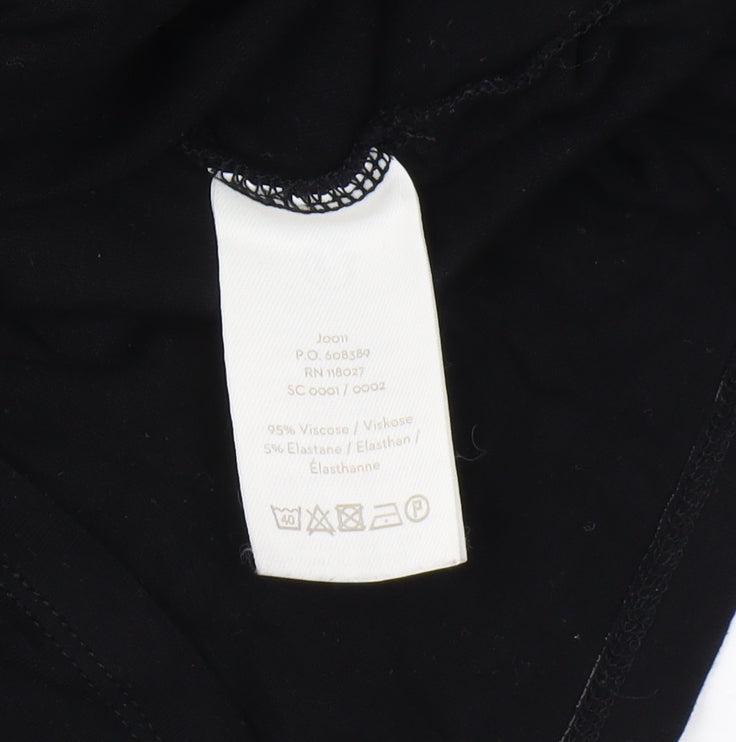 Boden Women's Black Wrap Top Size 16 Long Sleeve