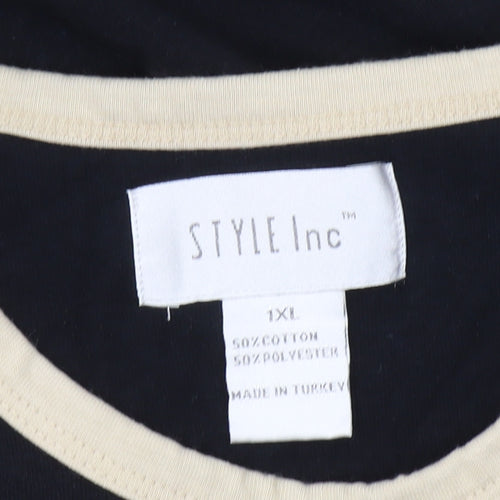 Style Inc Men's Black Short Sleeve T-Shirt XL