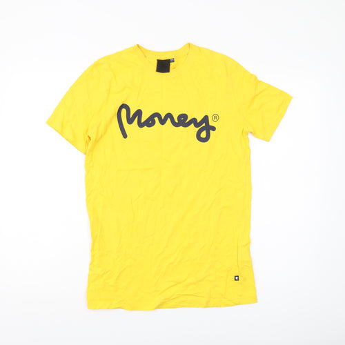 Money Boys Yellow Graphic T-Shirt 15-16 Years