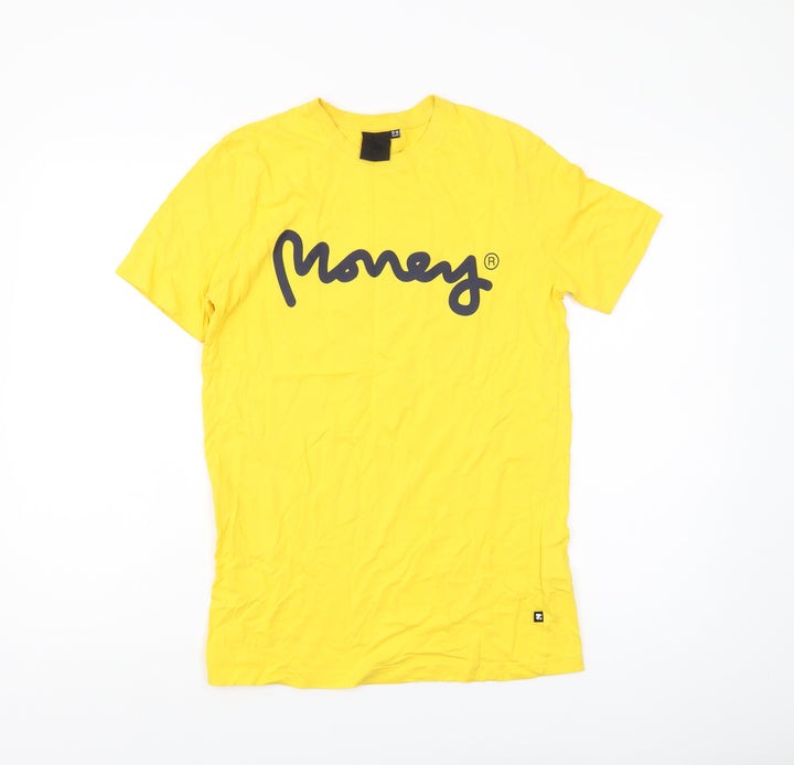 Money Boys Yellow Graphic T-Shirt 15-16 Years