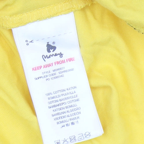 Money Boys Yellow Graphic T-Shirt 15-16 Years