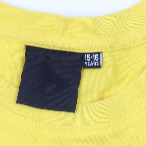 Money Boys Yellow Graphic T-Shirt 15-16 Years