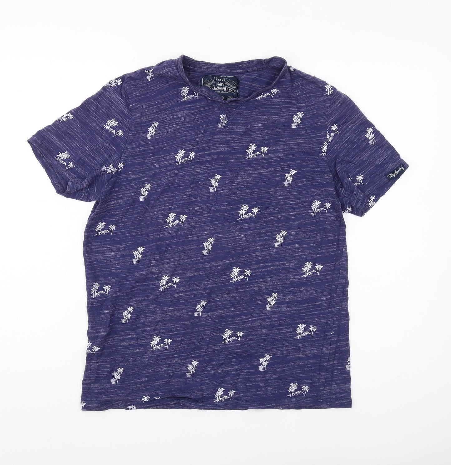 Tokyo Laundry Men's Purple Beach Short Sleeve T-Shirt M