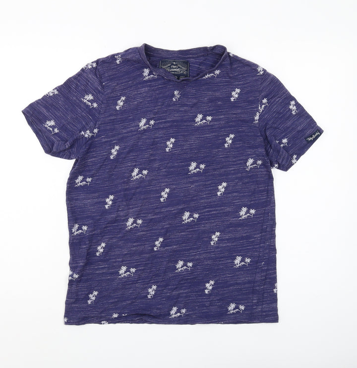 Tokyo Laundry Men's Purple Beach Short Sleeve T-Shirt M