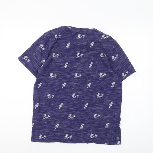 Tokyo Laundry Men's Purple Beach Short Sleeve T-Shirt M