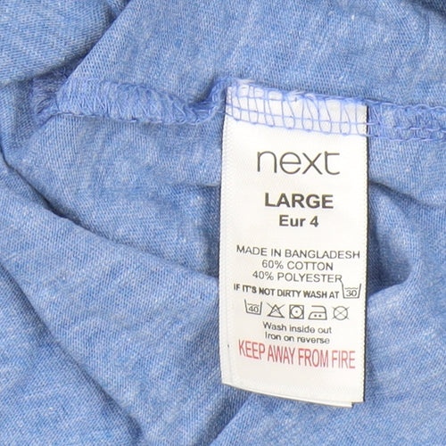 Next Men's Blue Motorcycle Graphic T-Shirt L