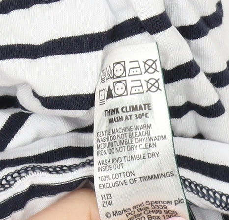 Marks and Spencer Women's Striped Ringer T-Shirt