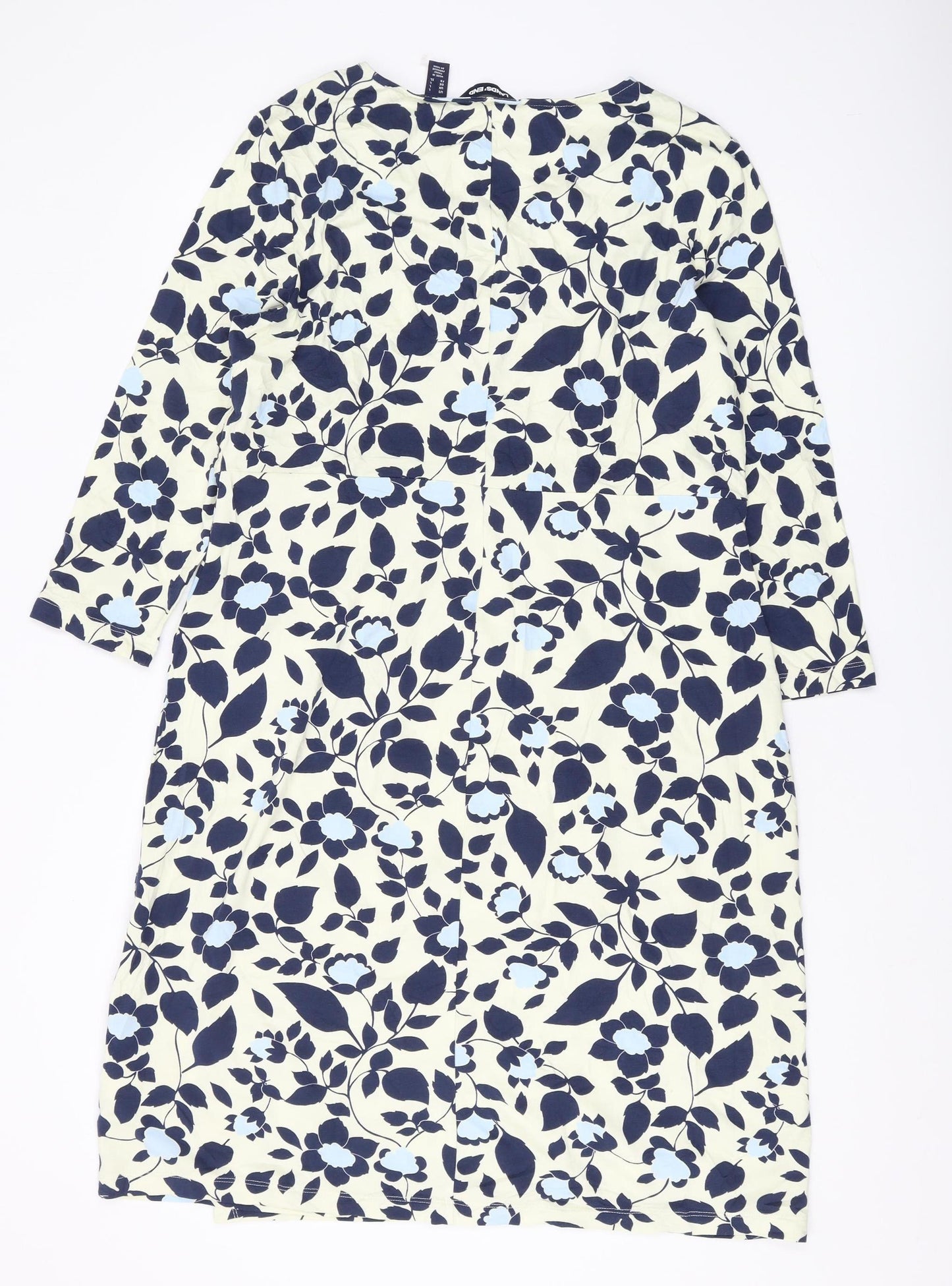 Lands' End Women's Floral Shift Dress, L, Multicoloured