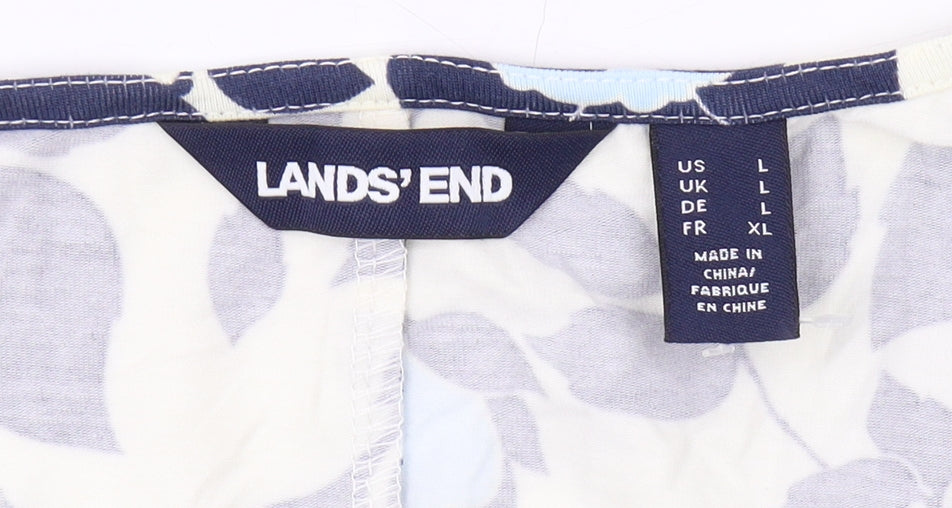 Lands' End Women's Floral Shift Dress, L, Multicoloured