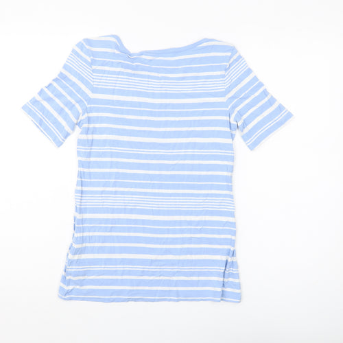 Betty Barclay Women's Blue Striped T-Shirt Size 8