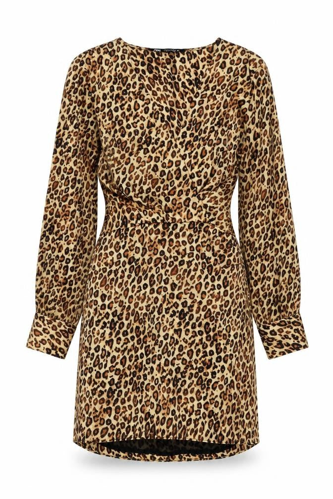 Front view of Zara Women's Multicoloured Shift Dress M