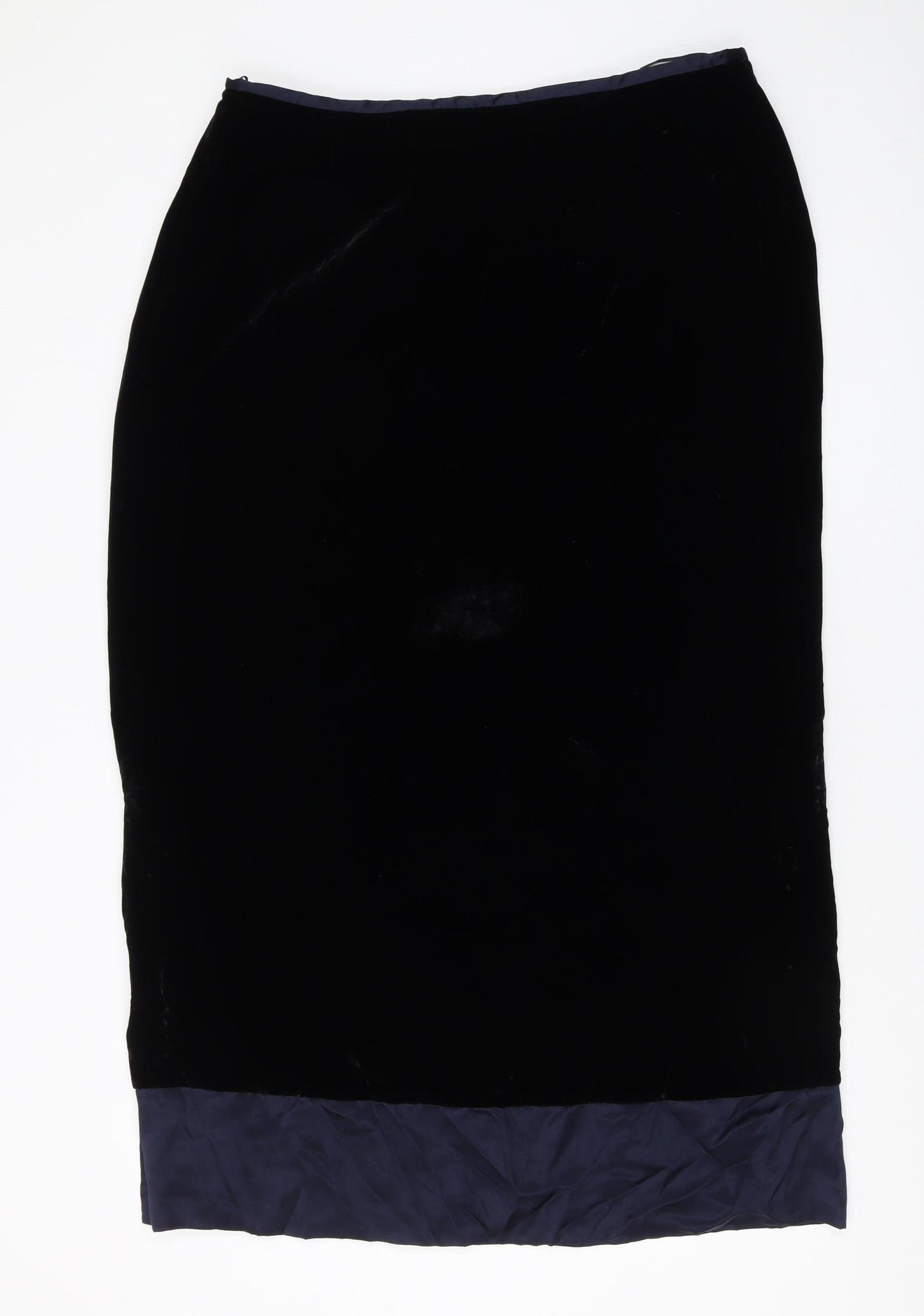 Monsoon Women's Black Velvet Pencil Skirt Size 18
