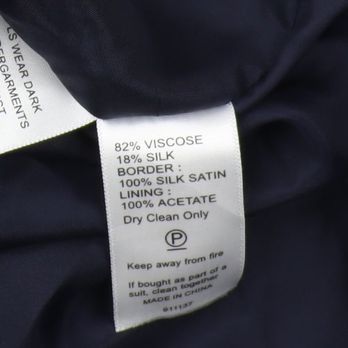 Monsoon Women's Black Velvet Pencil Skirt Size 18