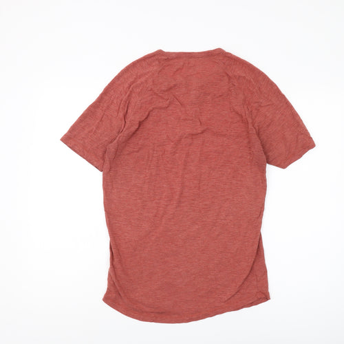 American Eagle Men's Red XS Henley T-Shirt Classic Fit