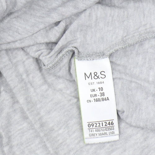 Marks and Spencer Grey Women's T-Shirt Size 10