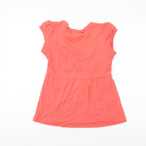 Topshop Women's Red Wrap Blouse Size 10 Petites