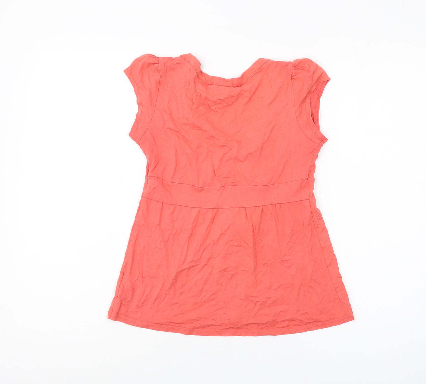 Topshop Women's Red Wrap Blouse Size 10 Petites