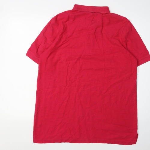 Glenmuir Men's Red Polo Shirt L Short Sleeve