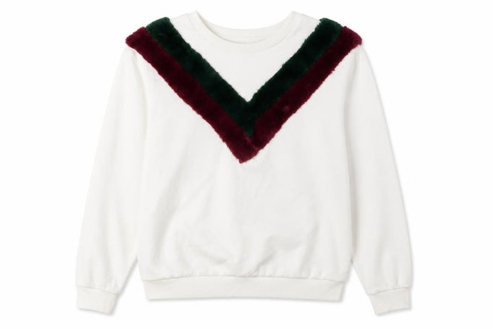 Mango Women's Ivory Pullover Sweatshirt L