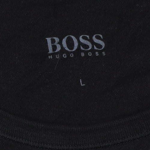 Hugo Boss Men’s Black Cotton T-Shirt, L