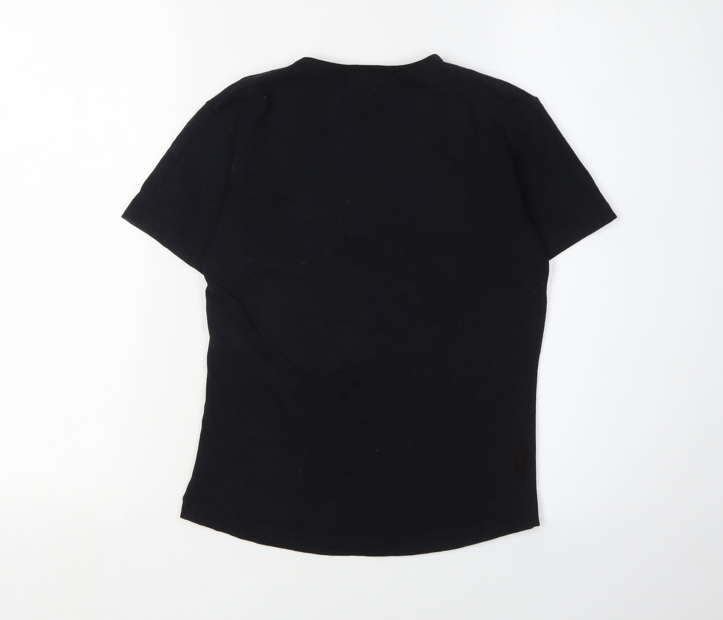 Champneys Black V-Neck T-Shirt M Unisex Casual Wear