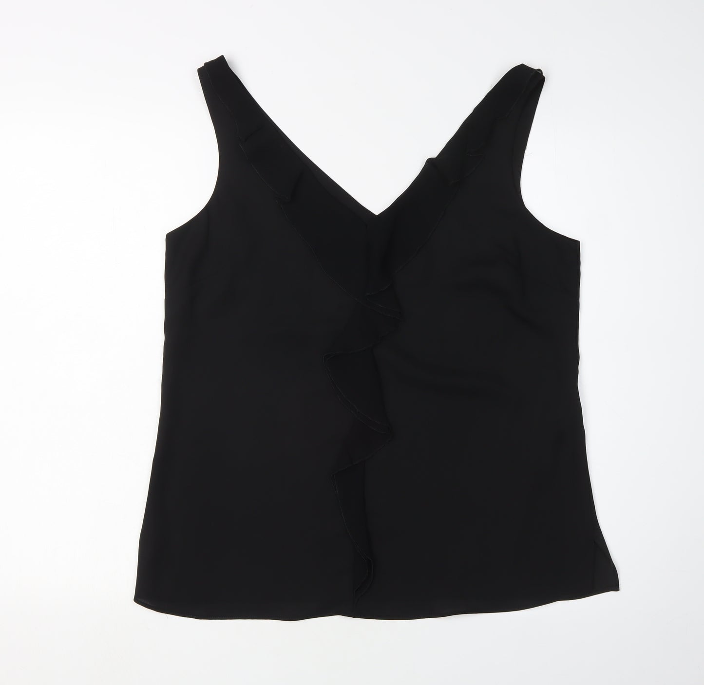 Wallis Women's Black Wrap Blouse - UK 12, Casual