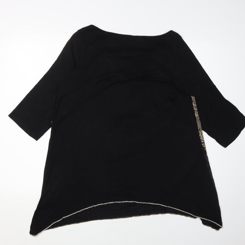 Edista Los Angeles Women's Black Tunic Blouse XL