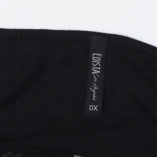 Edista Los Angeles Women's Black Tunic Blouse XL