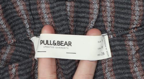 Pull&Bear Women Multicoloured Striped Flared Trousers