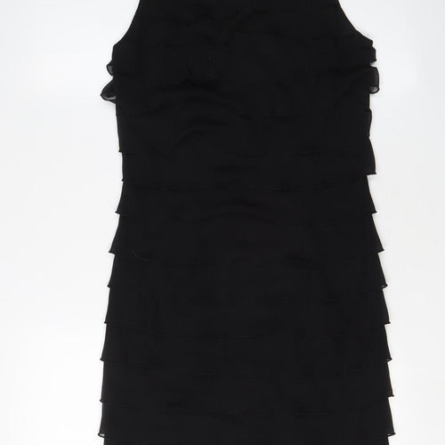 Roman Women's Black Beaded Sheath Dress Size 10