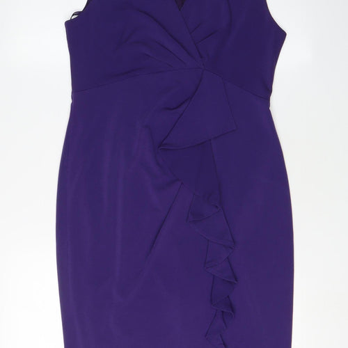 Planet Women's Purple Sheath Dress Size 10 Formal