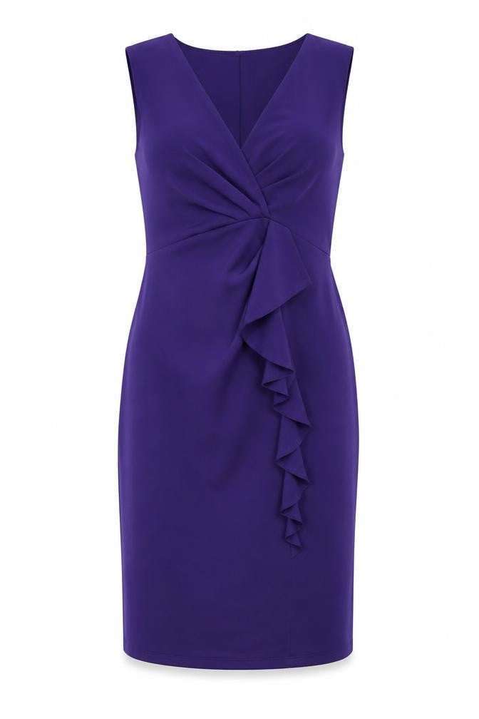 Front view of Planet Women's Purple Sheath Dress, size 10, Formal