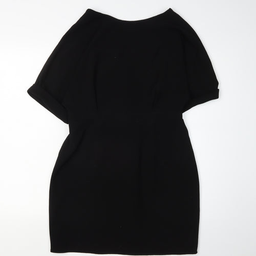 Elegant Women's Black Shift Dress - Size 12 Formal Wear