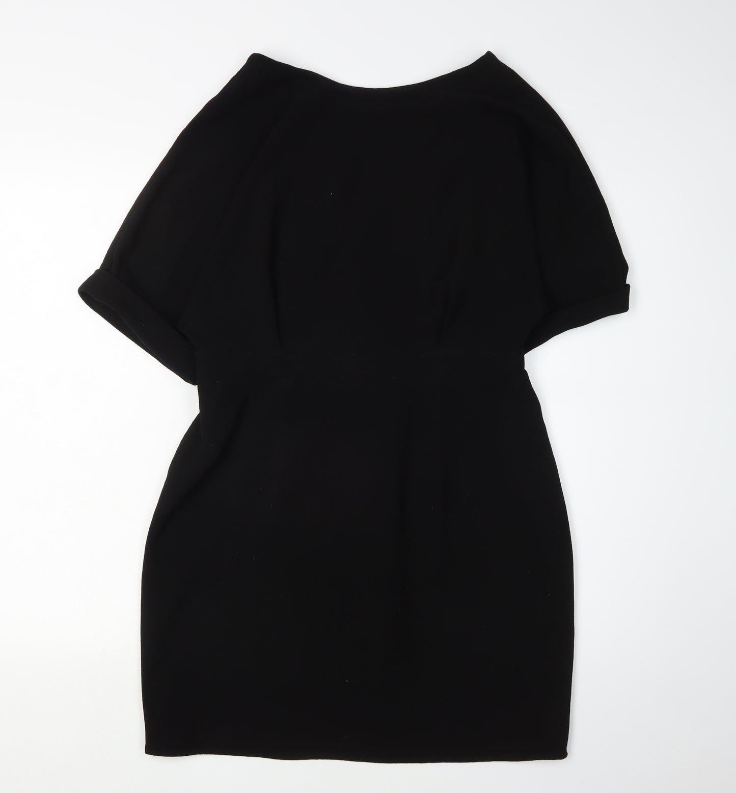 Elegant Women's Black Shift Dress - Size 12 Formal Wear