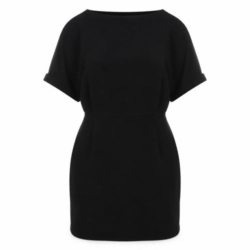 Elegant Women's Black Shift Dress - Size 12 Formal Wear