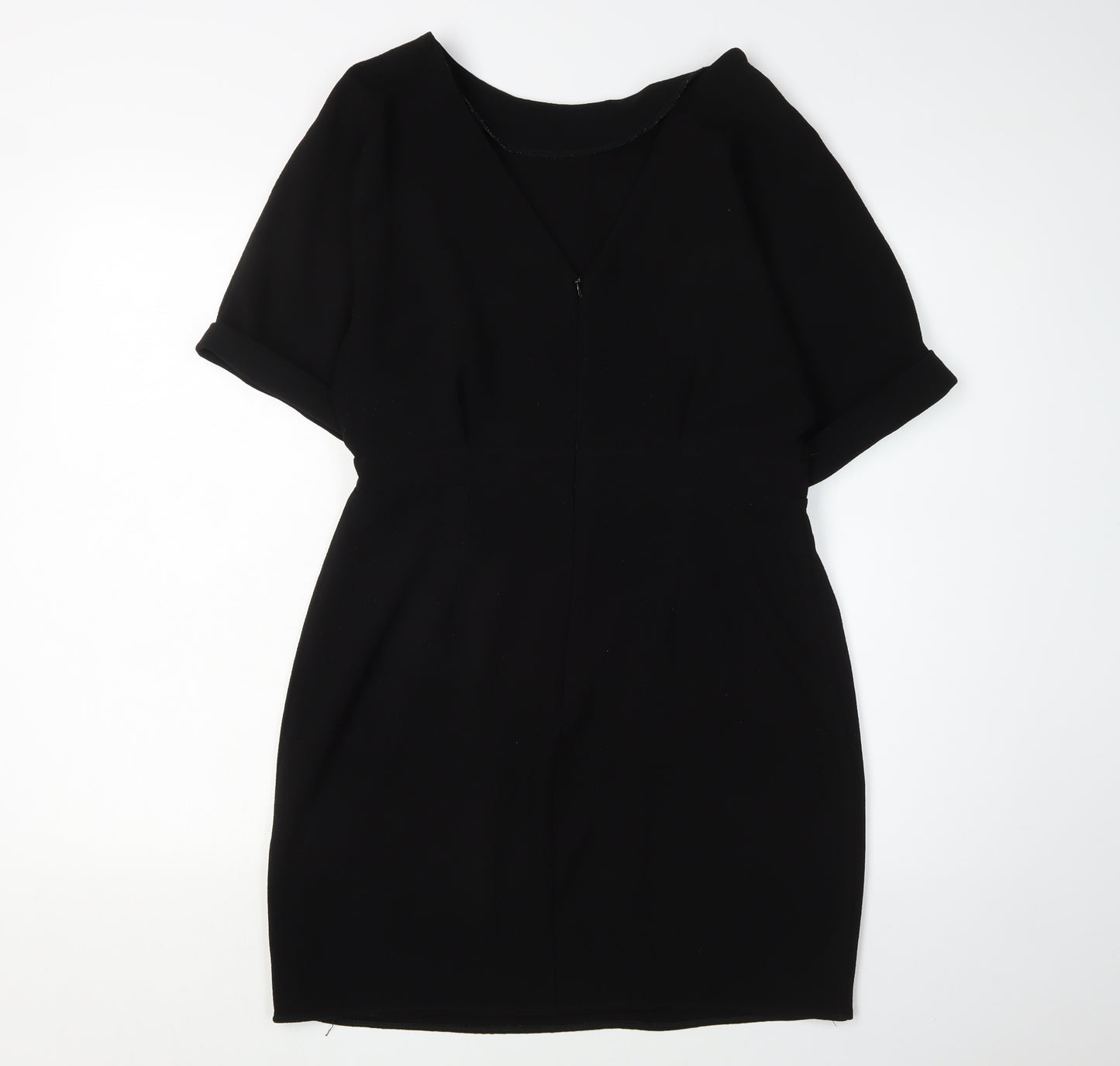 Elegant Women's Black Shift Dress - Size 12 Formal Wear