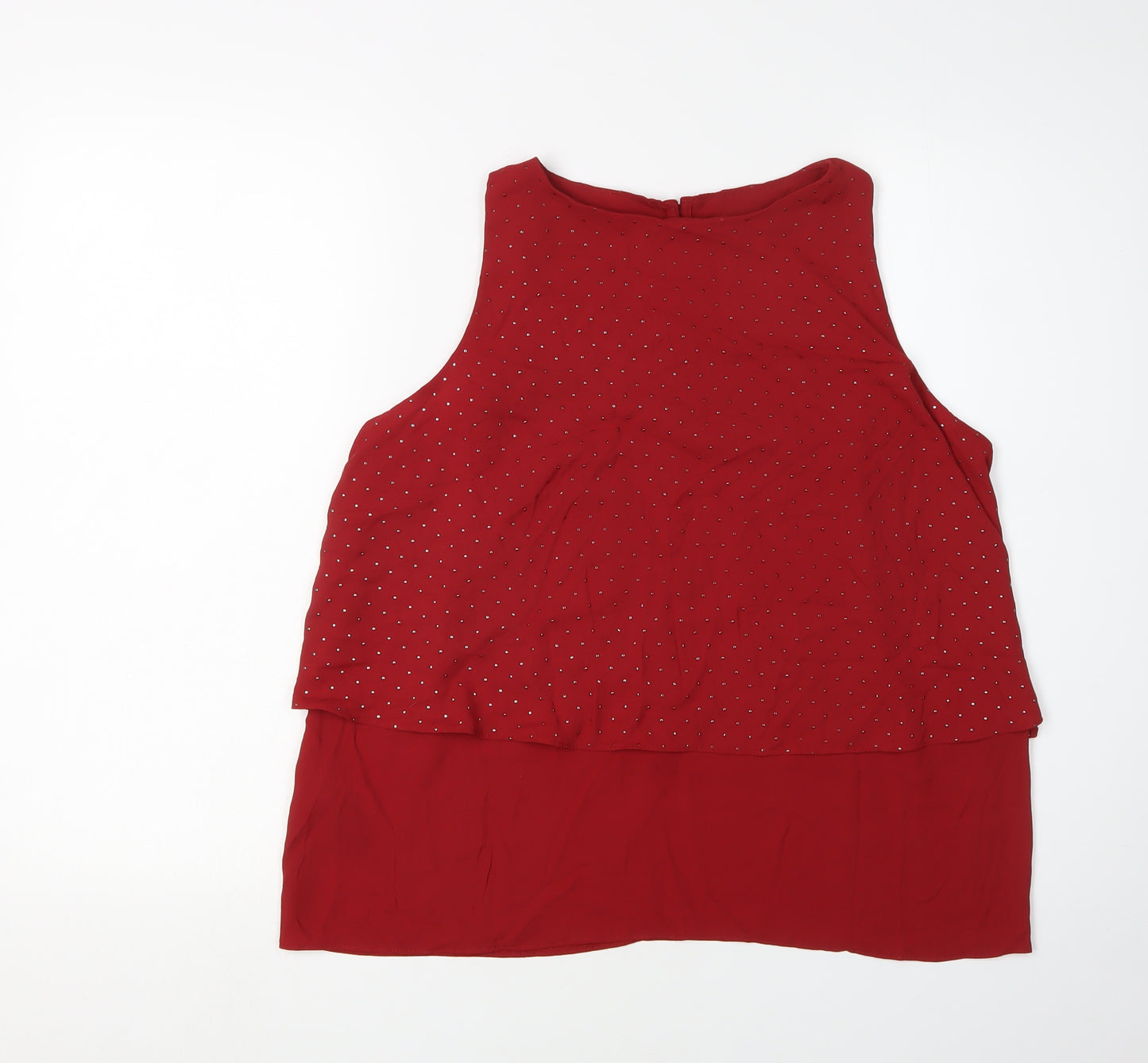 Next Women's Red Sleeveless Tank Top Size 14