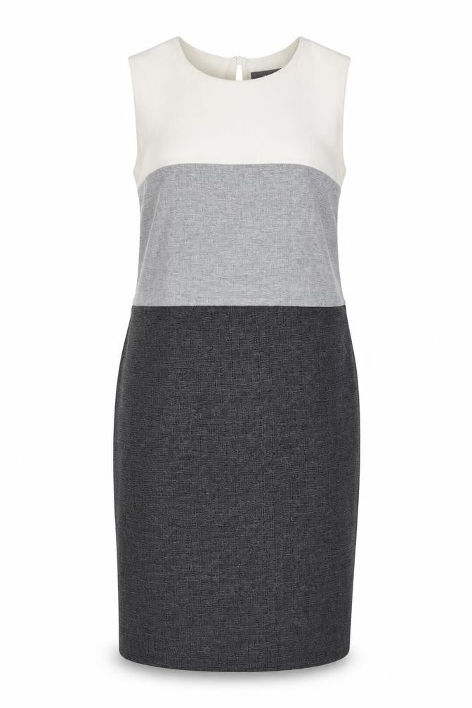 Front view of Phase Eight Women's Grey Shift Dress, size 10
